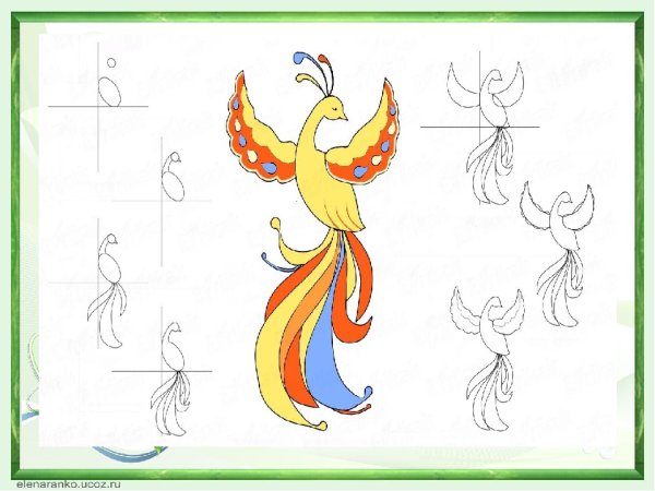 Рисование Жар птицы