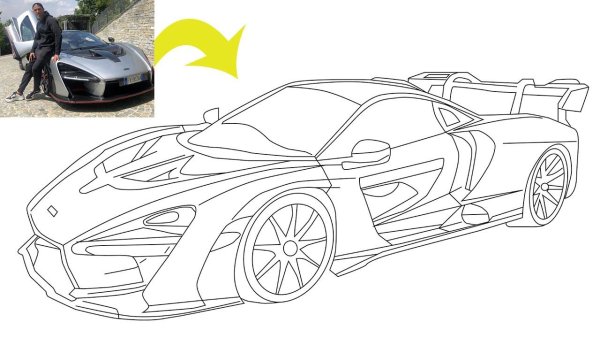 Макларен 720s чертеж