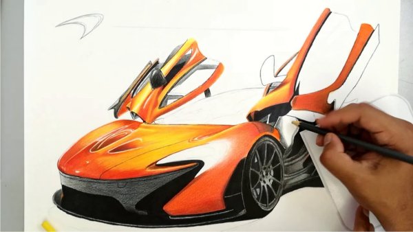 Раскраска Макларен p1