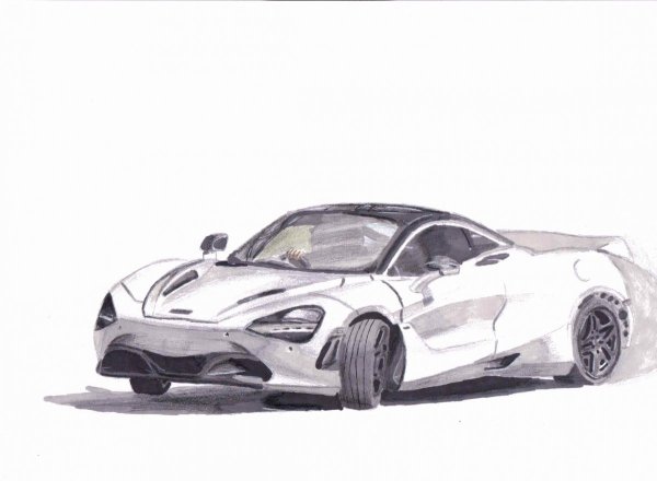 Макларен п1 раскраска