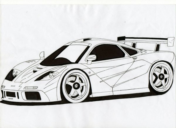 Макларен ф1 рисунок