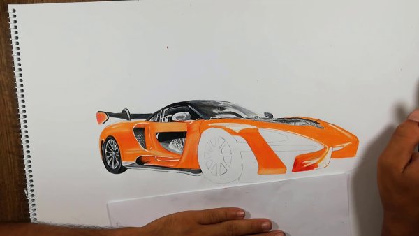 Макларен ф1 рисунок