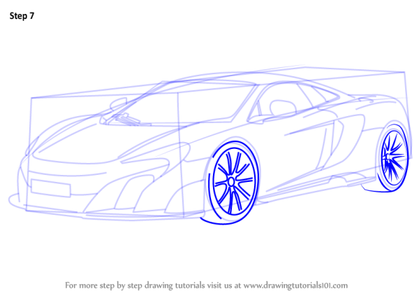 MCLAREN рисунок пошагово