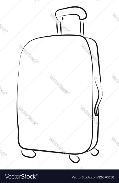 Чемодан рисунок легкий