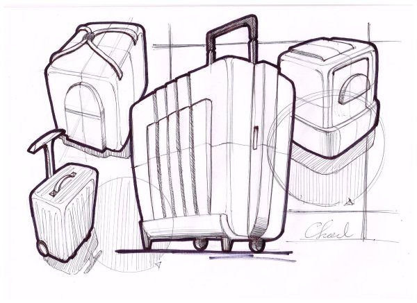 Чемодан эскиз