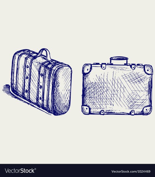 Чемодан скетч