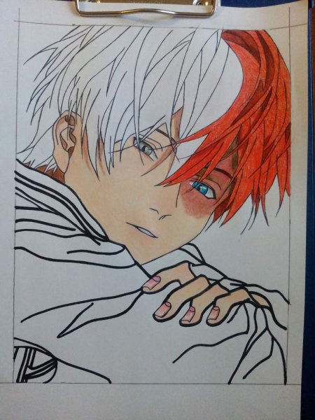 Тодороки рисунок поэтапно