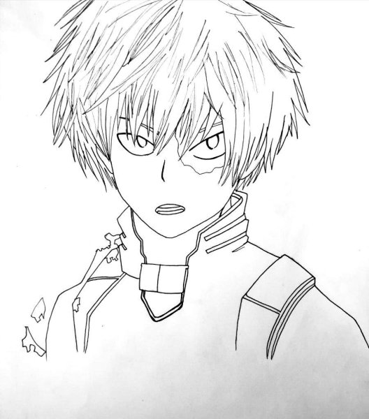 Скетчи аниме Тодороки