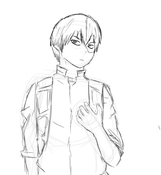 Тодороки раскраска в полный рост