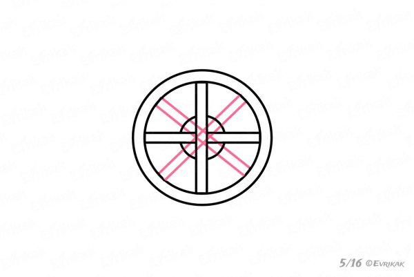 Как рисовать маховичок