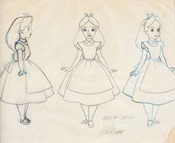 Алиса в стране чудес рисовать легко