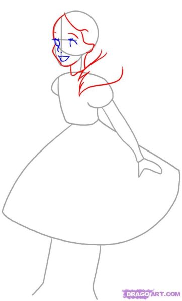 Нарисовать кролика из Алисы в стране чудес поэтапно