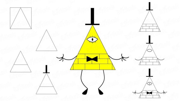 Гравити Фолз Билл срисовать