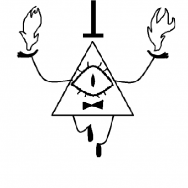 Билл из Гравити Фолз раскраска