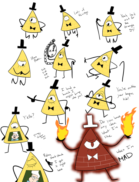 Стикеры Гравити Фолз Билл