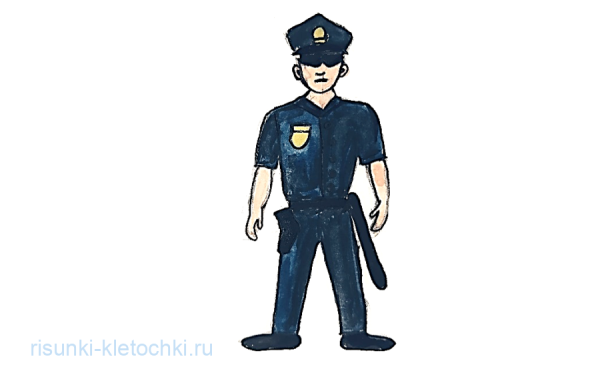 Раскраска милиционер