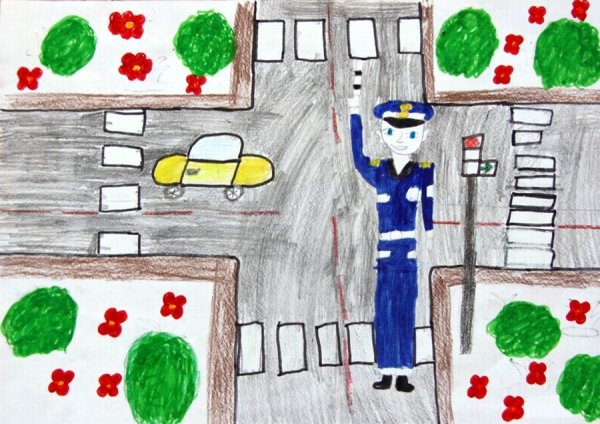Полицейский дядя Степа рисунок