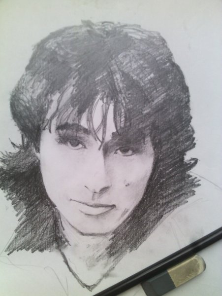 Виктор Цой для срисовки