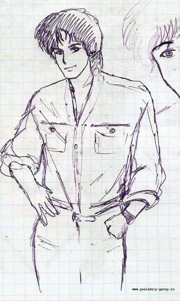 Виктор Цой рисунок