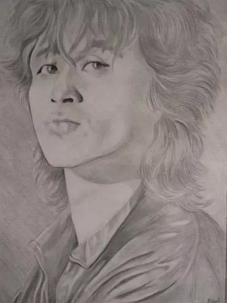 Виктор Цой рисунок