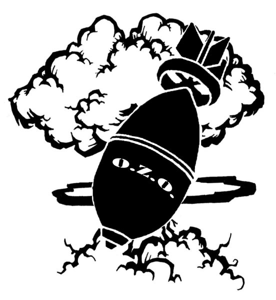 Трафарет бомба