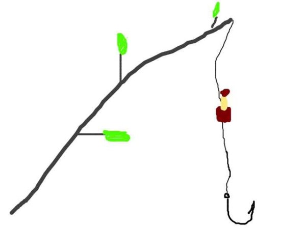 Рыбак набросок