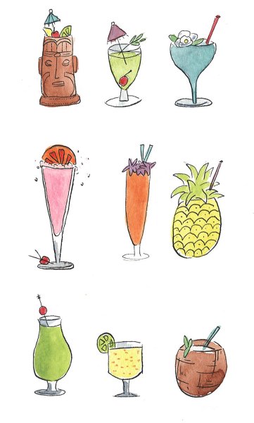 Коктейль для срисовки