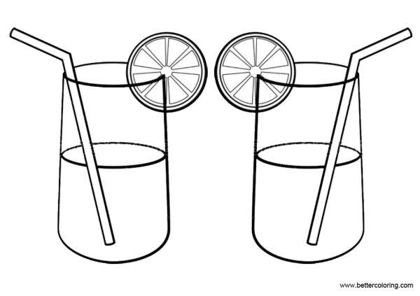 Лимонад раскраска