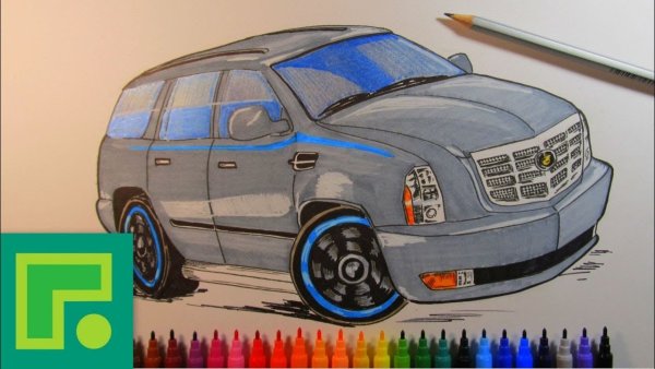 Кадиллак Эскалейд рисунок