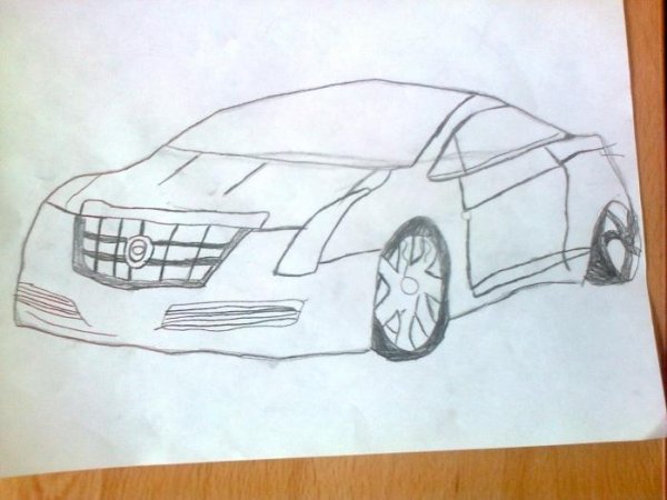 Рисовать машину Кадиллак