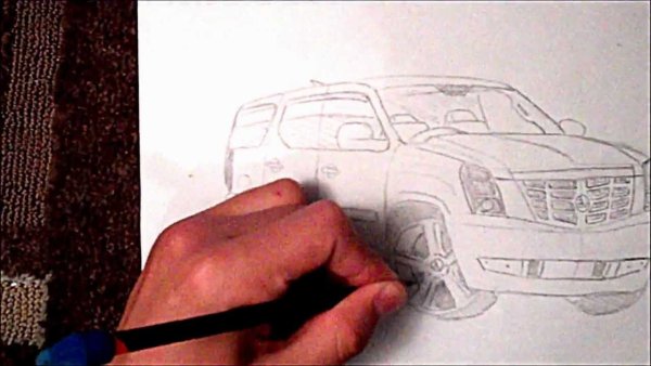 Урок рисуем Кадиллак