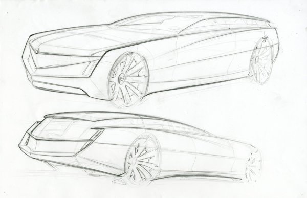 Скетч Кадиллак