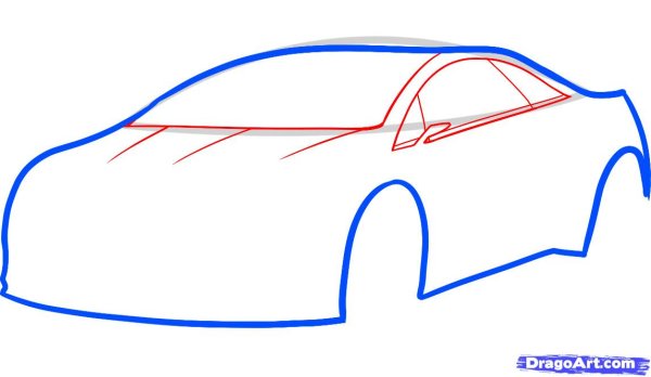 Легкие рисунки машин Кадиллак