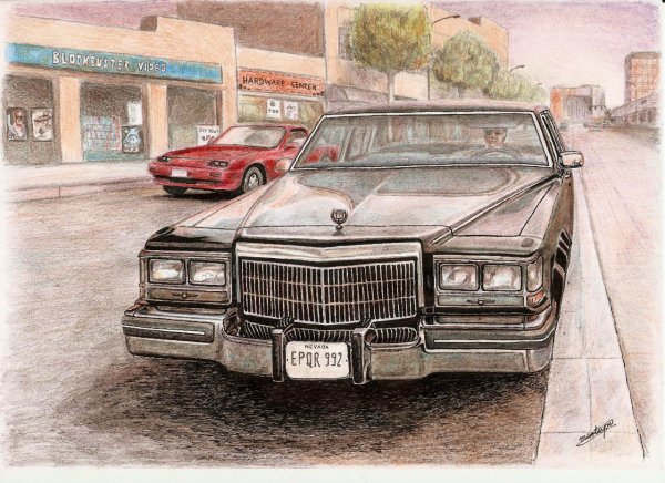 Кадиллак Флитвуд рисунок