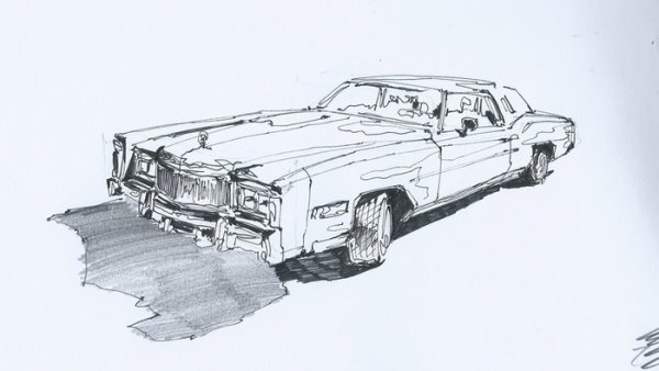 Cadillac Eldorado рисунок