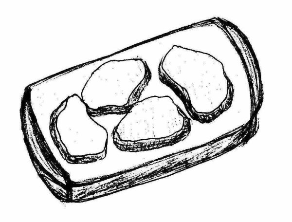 Мясо рисунок карандашом