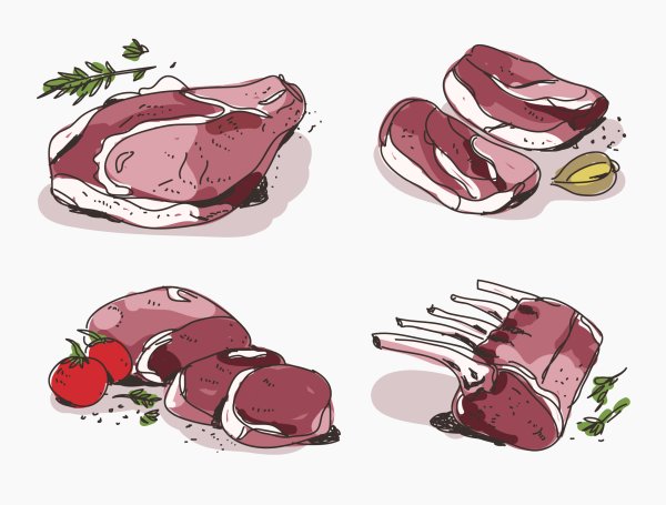 Мясо иллюстрация