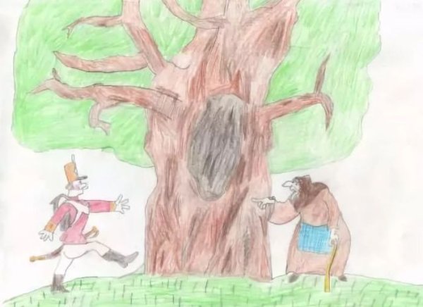 Рисунки детей к сказке огниво Андерсена