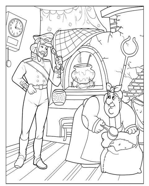 Огниво раскраска