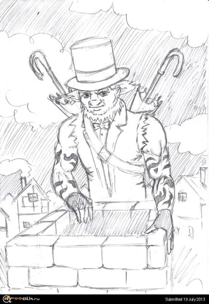 Раскраска к сказке Оле Лукойе Андерсена