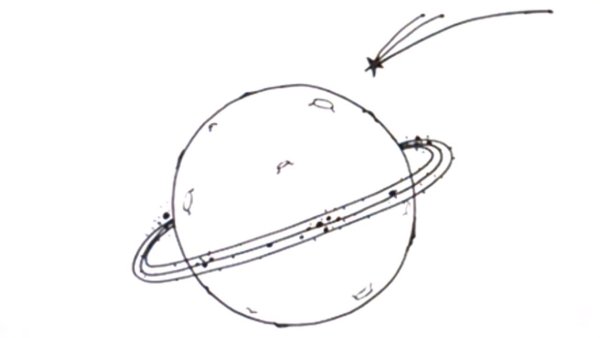 Как нарисовать Сатурн поэтапно для начинающих