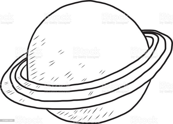 Как нарисовать Сатурн поэтапно легко