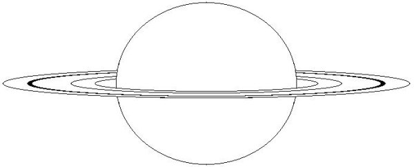Сатурн Планета чертеж