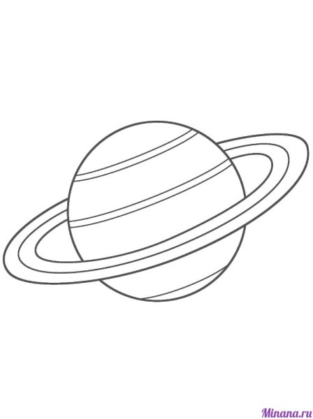 Сатурн Планета раскраска