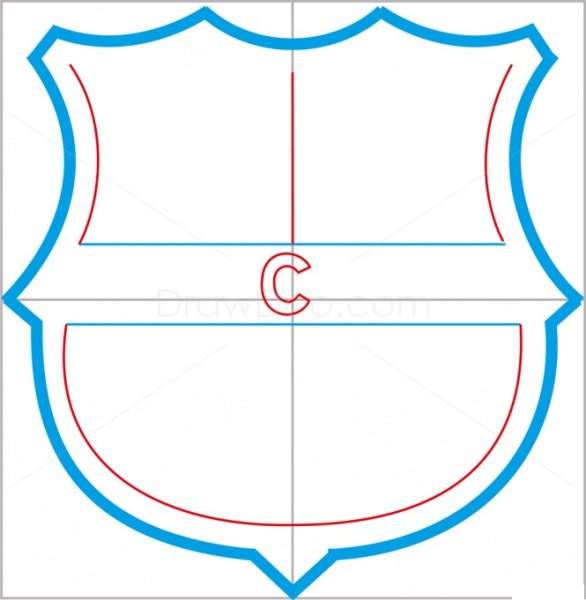 Поэтапное рисование эмблемы