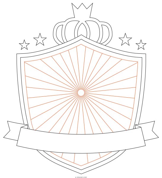 Поэтапное рисование герба