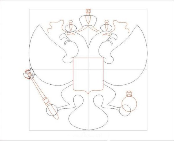 Герб России рисунок