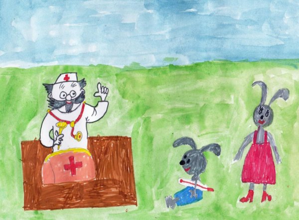 Айболит рисунок для детей