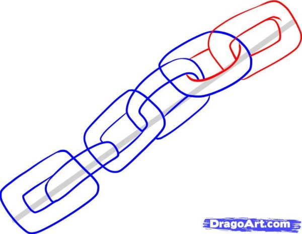 Цепочка карандашом