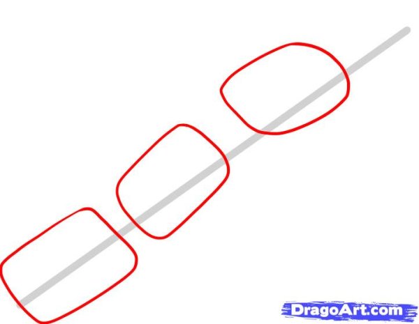 Нарисовать цепь поэтапно